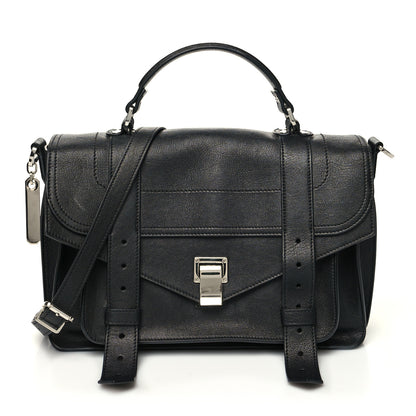 Proenza Schouler Lambskin Medium PS1 Satchel Black 1 of 14