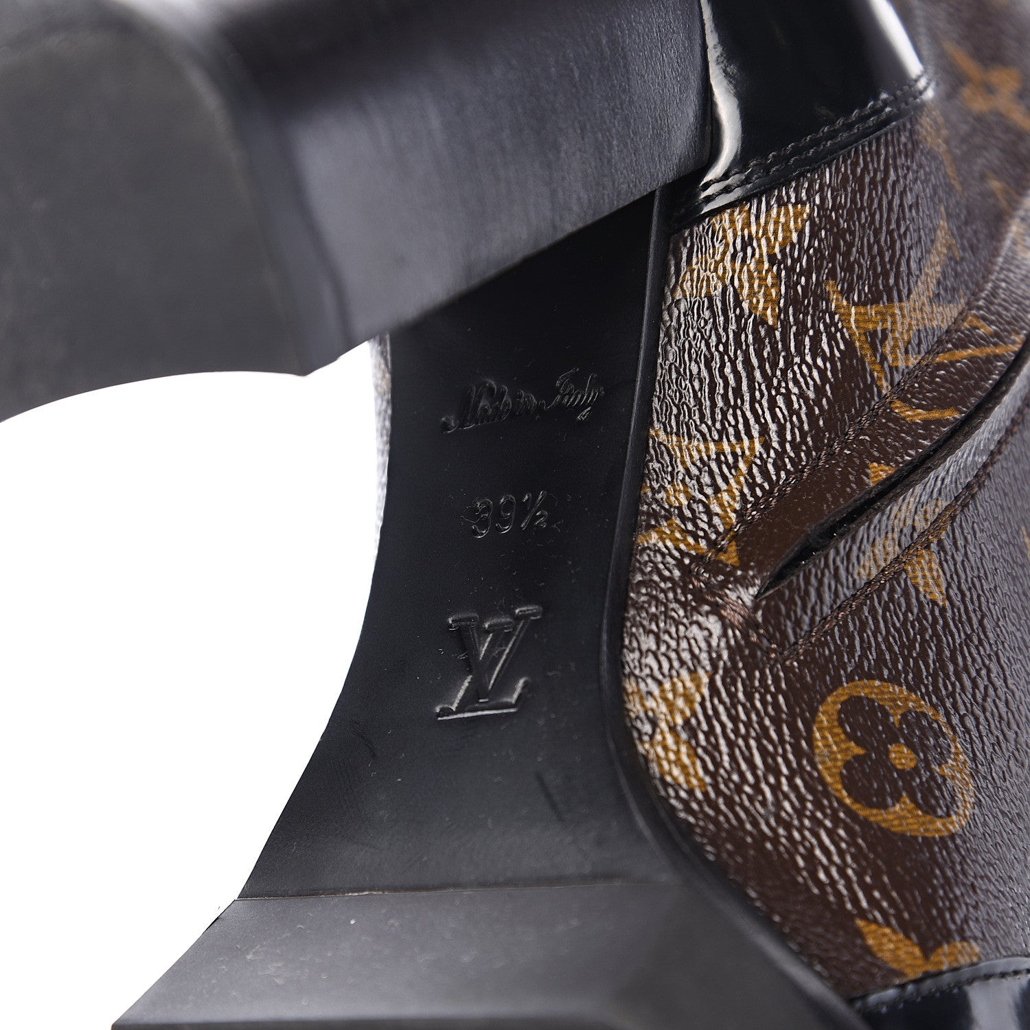 Louis Vuitton Patent Calfskin Monogram Star Trail Ankle Boots 39.5 Black 6 of 8