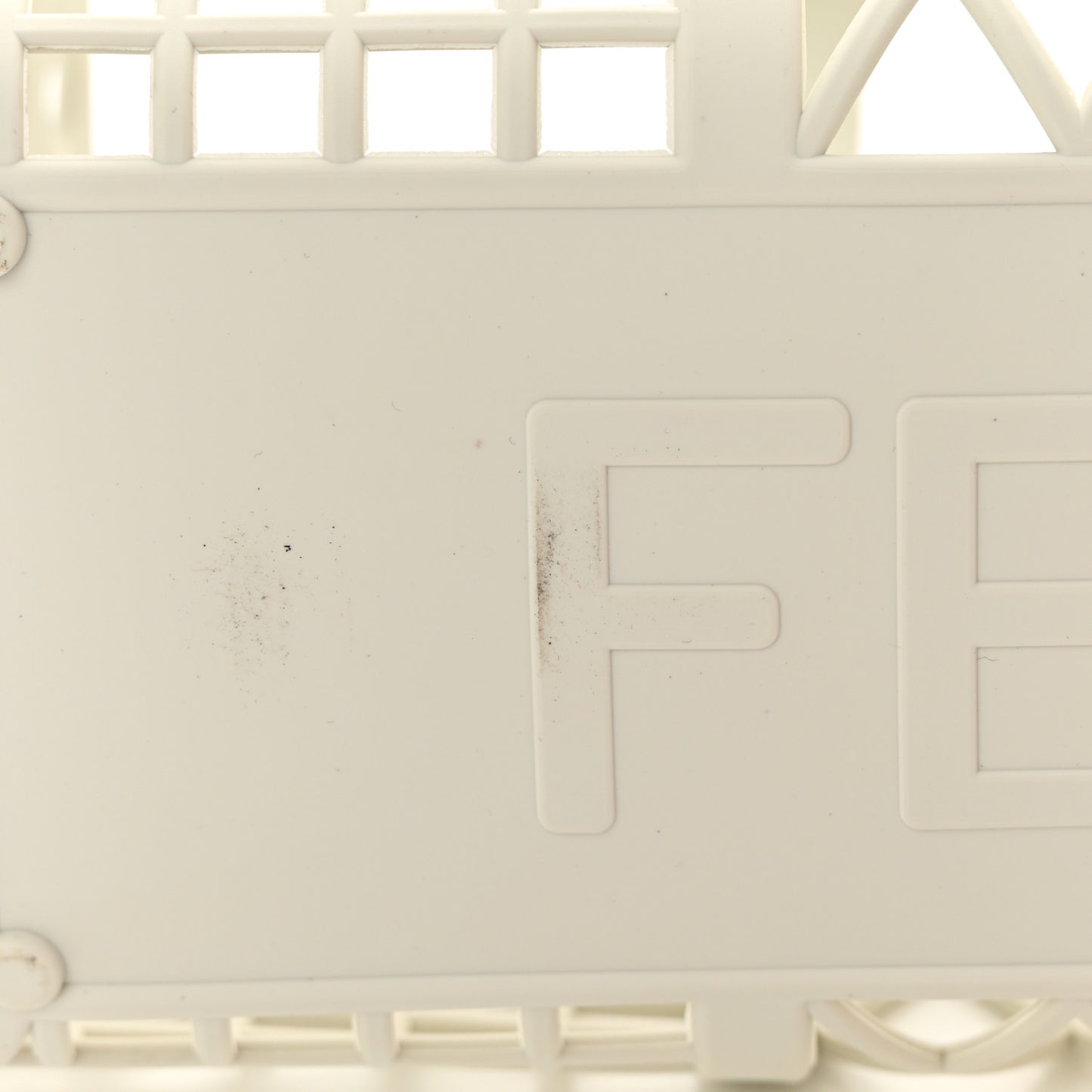 Recycled Plastic Vitello Liberty Matte Small Fendi Basket White Ice Miele Scuro