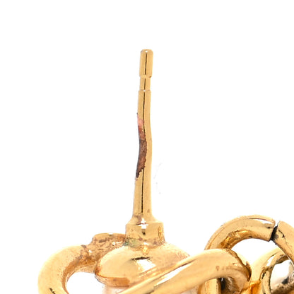 Chanel Pearl Heart CC Drop Earrings Gold 5 of 7