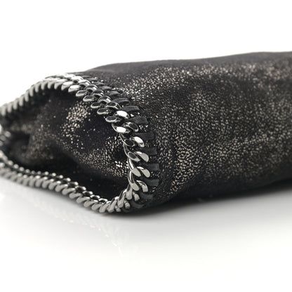 Stella McCartney Chamois Shiny Dotted Tiny Falabella Fold Over Tote Ruthenium 9 of 10