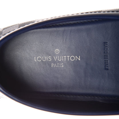 Louis Vuitton Mens Damier Infini Hockenheim Moccasin Loafers 8.5 Cosmos 6 of 11