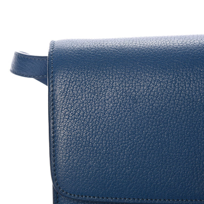 Celine Goatskin Medium Classic Box Flap Bag Deepsea 9 of 11