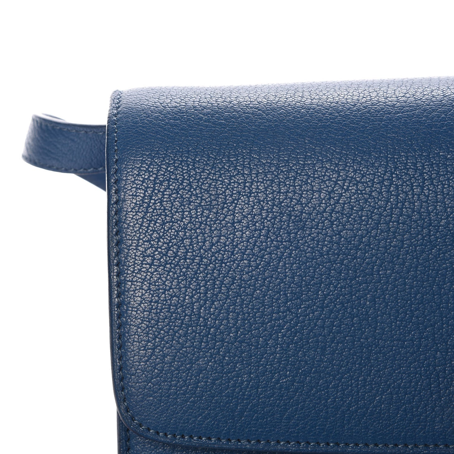 Goatskin Medium Classic Box Flap Bag Deepsea
