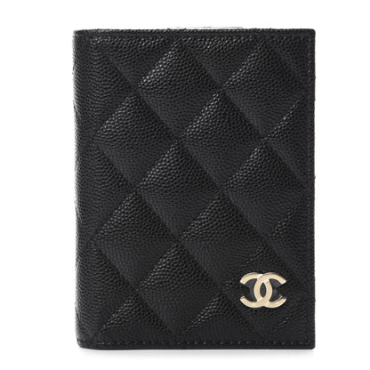 Chanel Caviar Quilted Card Holder Wallet Black 1 of 8