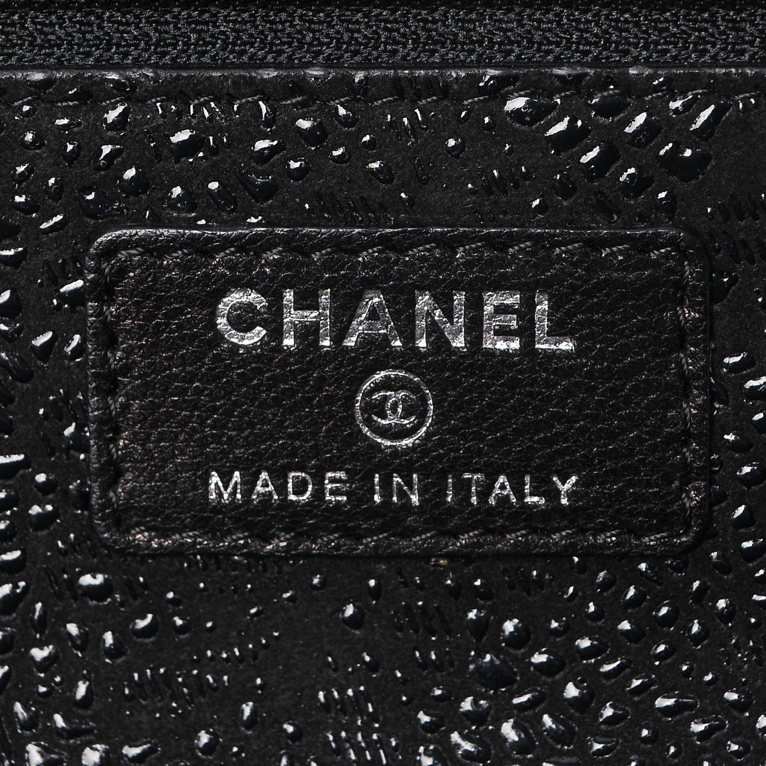 Chanel Suede Wallet on Chain WOC Black 6 of 8
