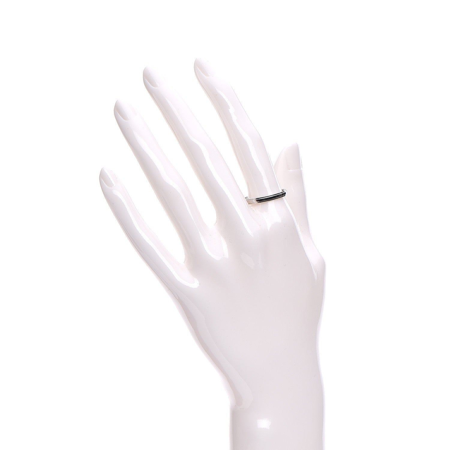 Cartier Platinum Band Ring 58 8.25 2 of 5