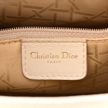 Christian Dior Lambskin Cannage Medium Lady Dior Light Beige 6 of 18