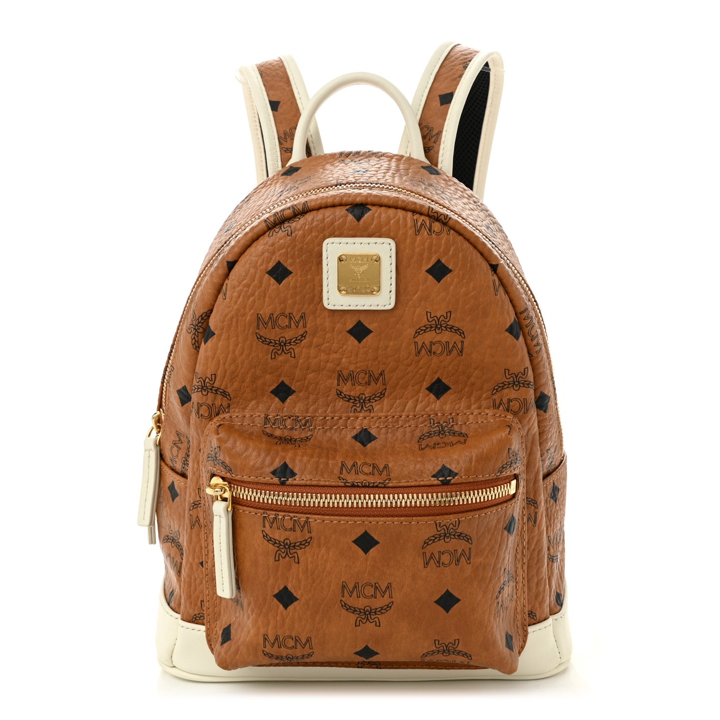 Visetos Mini Stark Backpack Cognac White