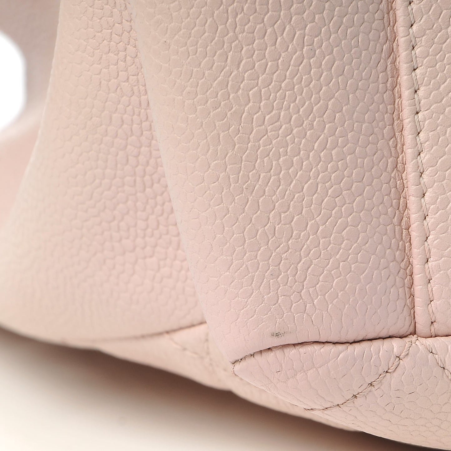 Caviar Quilted Grand Shopping Tote GST Light Pink