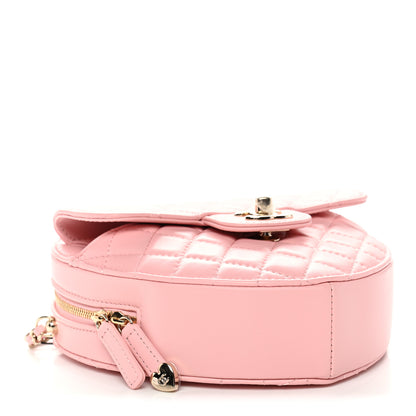Chanel Lambskin Quilted Large CC In Love Heart Bag Light Pink 4 of 11