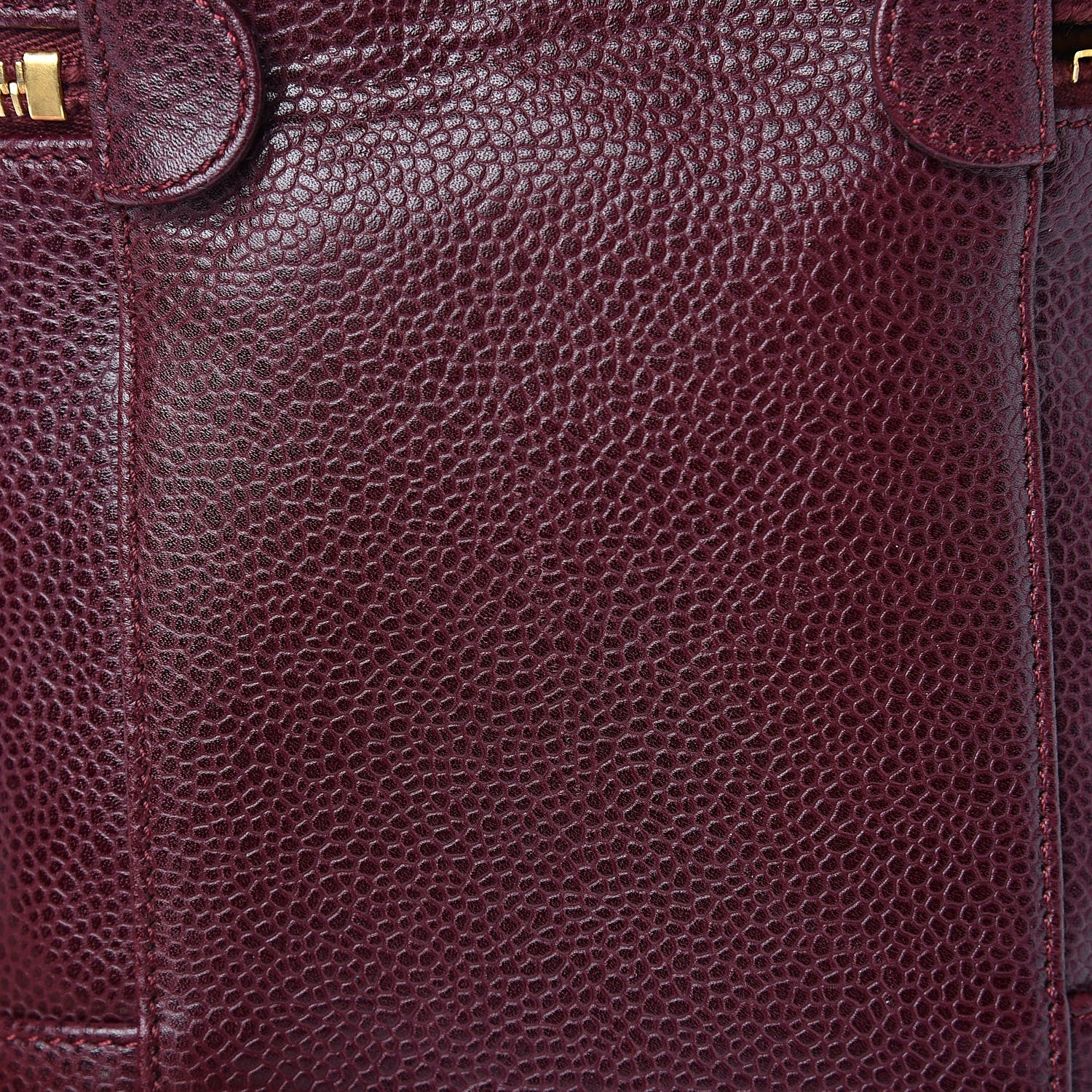 Chanel Caviar Vanity Cosmetic Case Burgundy 12 of 12
