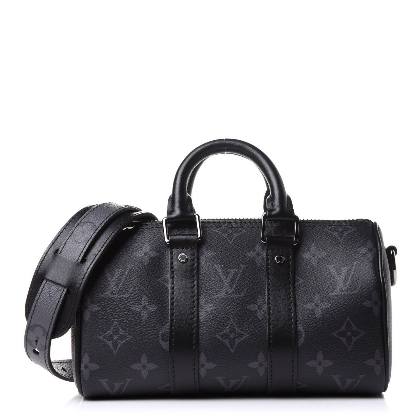 Reverse Monogram Eclipse Keepall XS Black