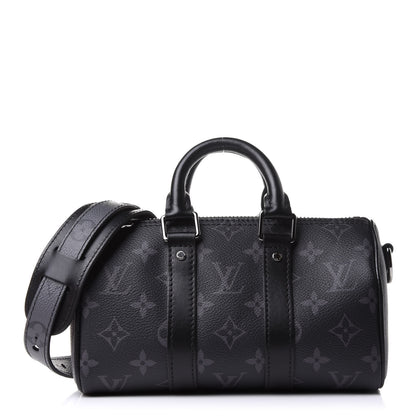 Louis Vuitton Reverse Monogram Eclipse Keepall XS Black 2 of 10