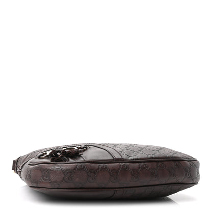 Gucci Guccissima Horsebit Tassel Messenger Bag  Dark Brown 4 of 10