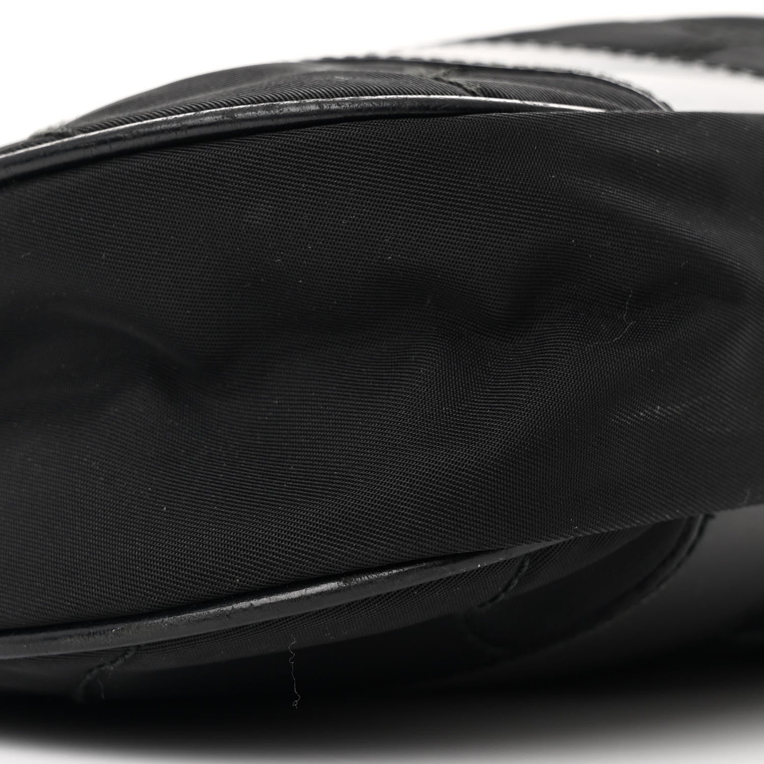 Prada Tessuto Nylon Soft Calfskin Shoulder Bag Black 8 of 13