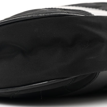 Prada Tessuto Nylon Soft Calfskin Shoulder Bag Black 8 of 13