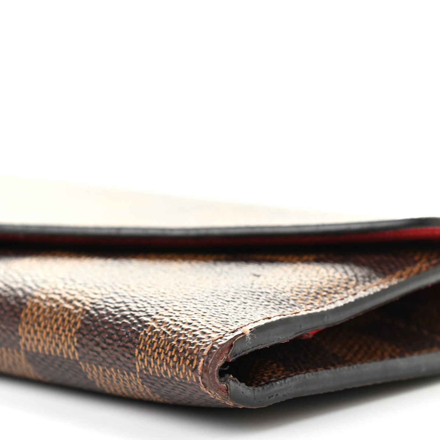 Damier Ebene Josephine Wallet Red
