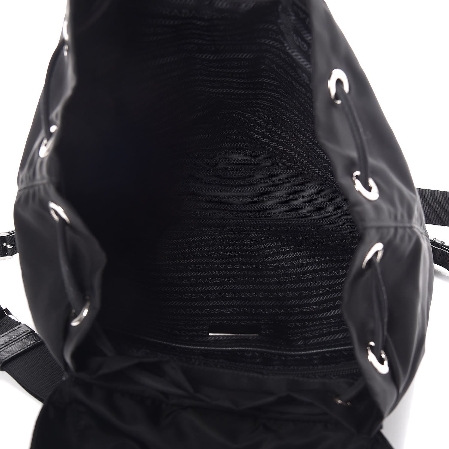 Prada Tessuto Nylon Vela Saffiano Large Backpack Black 5 of 11