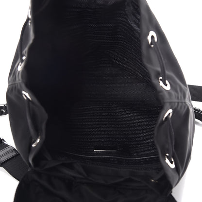 Prada Tessuto Nylon Vela Saffiano Large Backpack Black 5 of 11