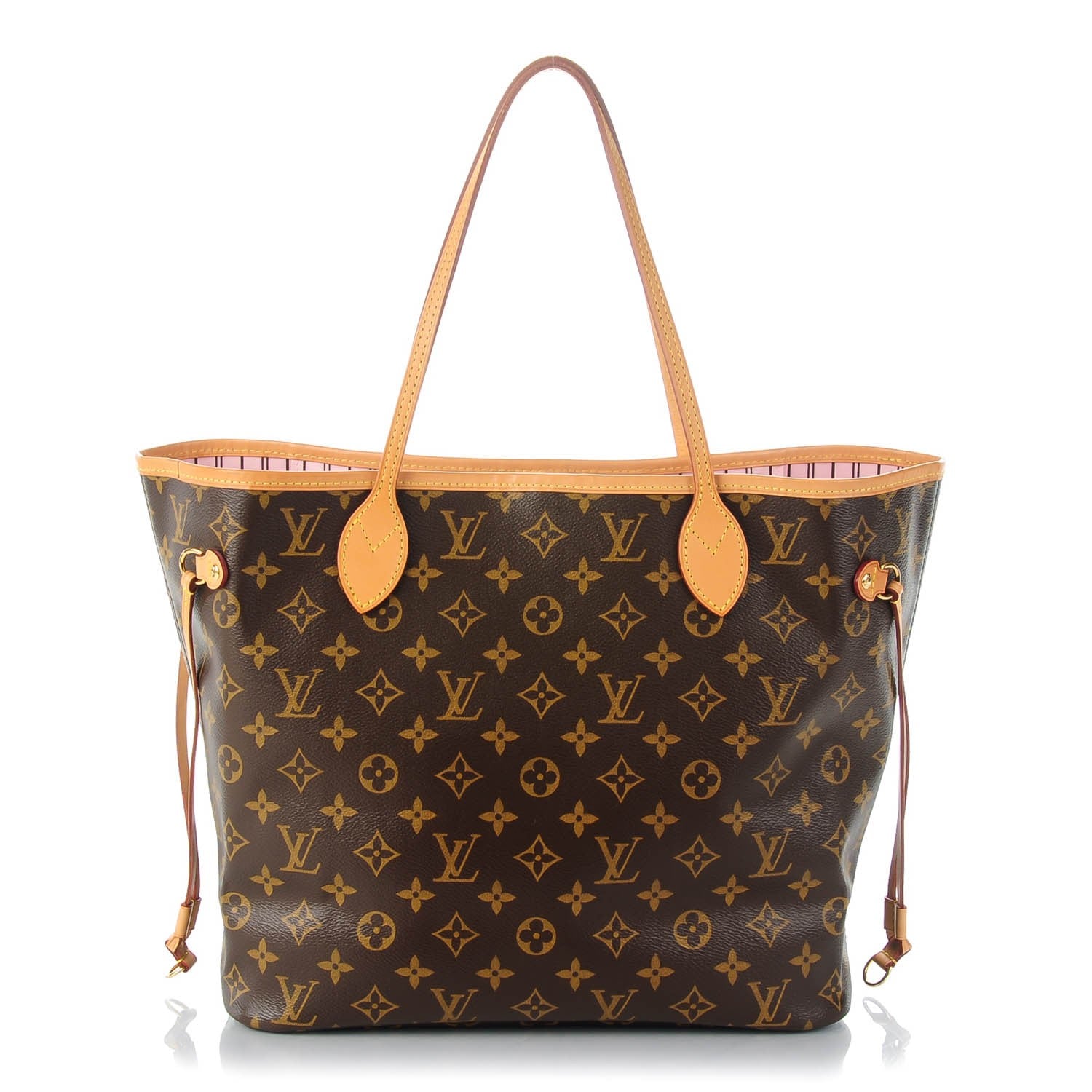 Louis Vuitton Monogram Neverfull MM Rose Ballerine 1 of 8