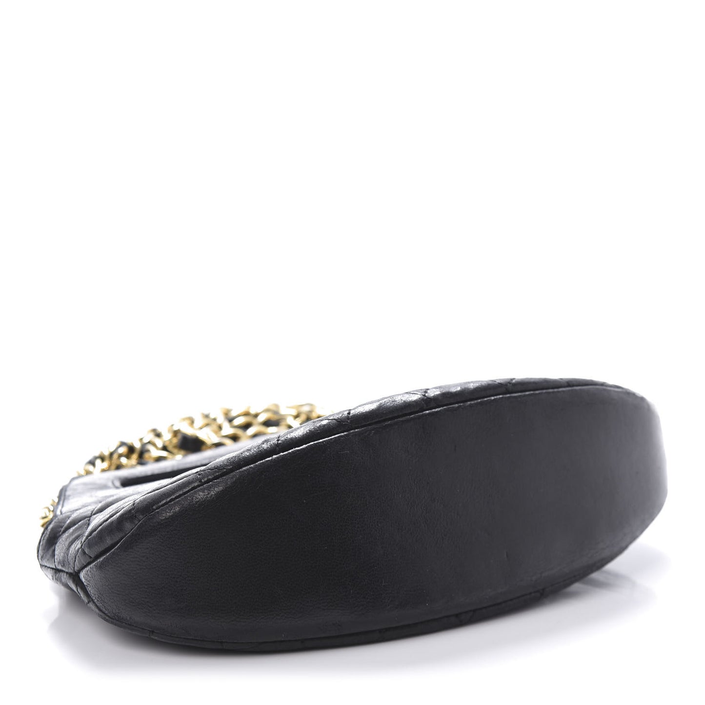 Lambskin Quilted CC Shoulder Bag Black