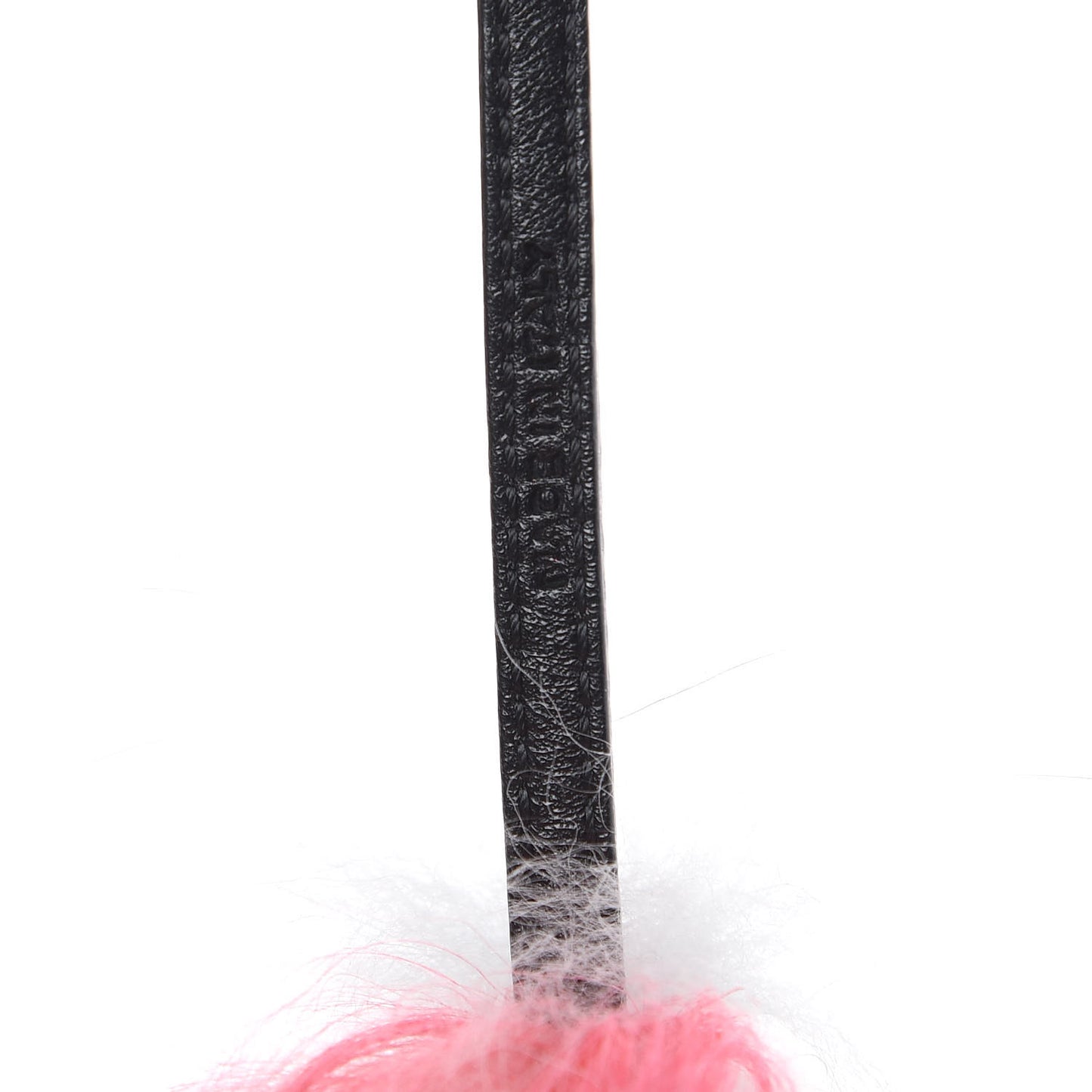 Mink Fox Goat Fur Mini Karlito Bag Charm Pink