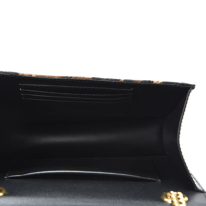 Dolce & Gabbana Jacquard Leopard Print Smooth Calfskin Medium Devotion Crossbody Bag Black 4 of 9