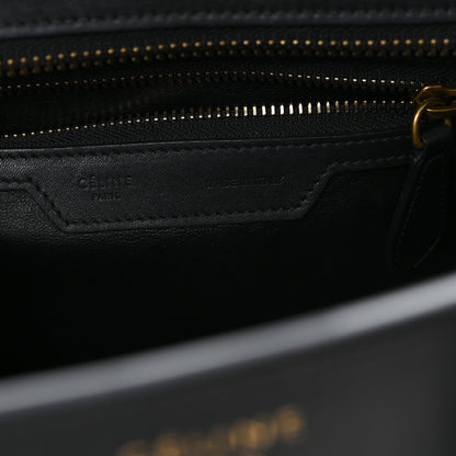 Celine Smooth Calfskin Micro Luggage Black 6 of 11