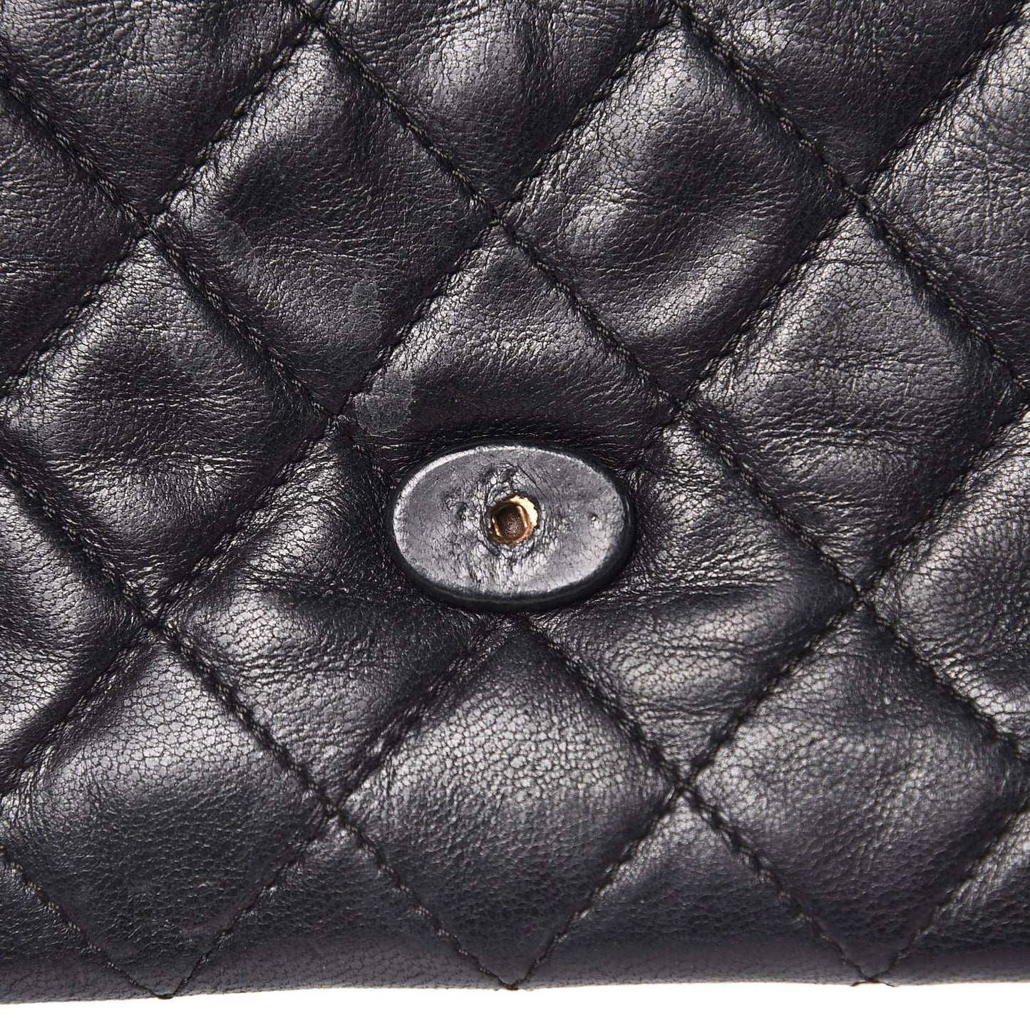 Lambskin Quilted Small Tassel Flap Black