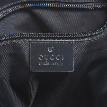 Gucci Coated Canvas Interlocking G Travel Backpack Black 9 of 14