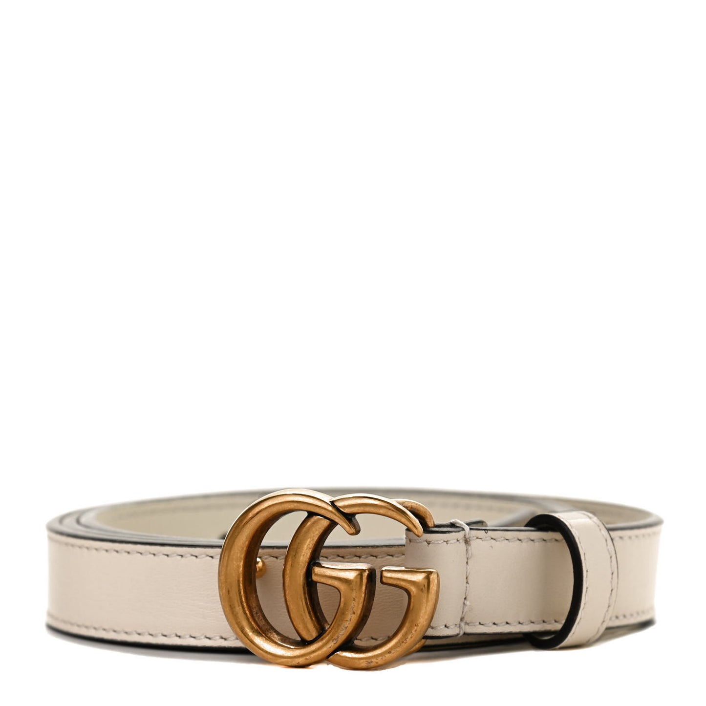 Calfskin Double G 20mm Belt 90 36 Mystic White