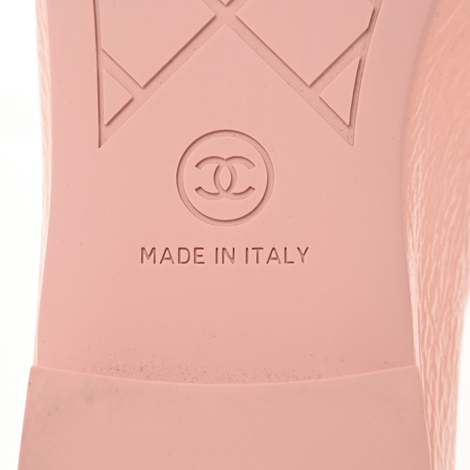 Chanel Shiny Crumpled Calfskin Patent CC Cap Toe Ballerina Flats  38 Light Pink Black 7 of 9