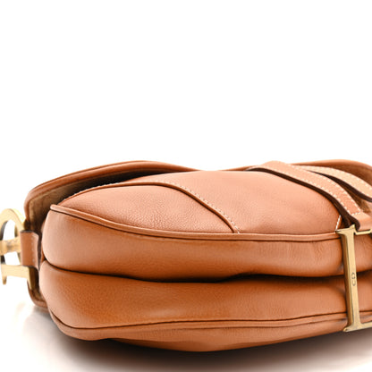Christian Dior Calfskin Saddle Bag Tan 9 of 11