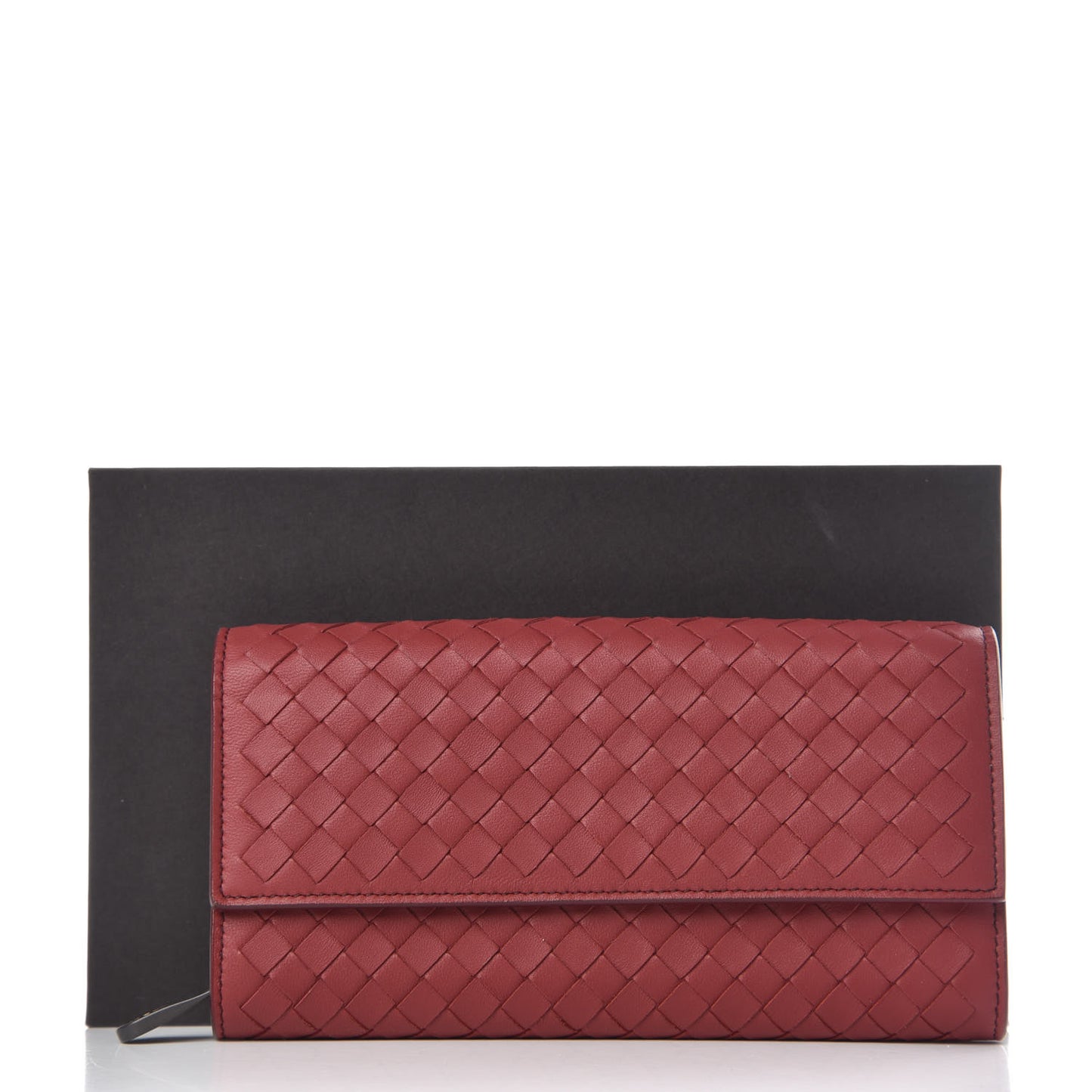 Nappa Intrecciato Continental Wallet Eclipse