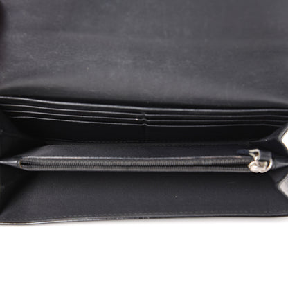 Christian Dior Patent Cannage Rendezvous Wallet Black 4 of 14
