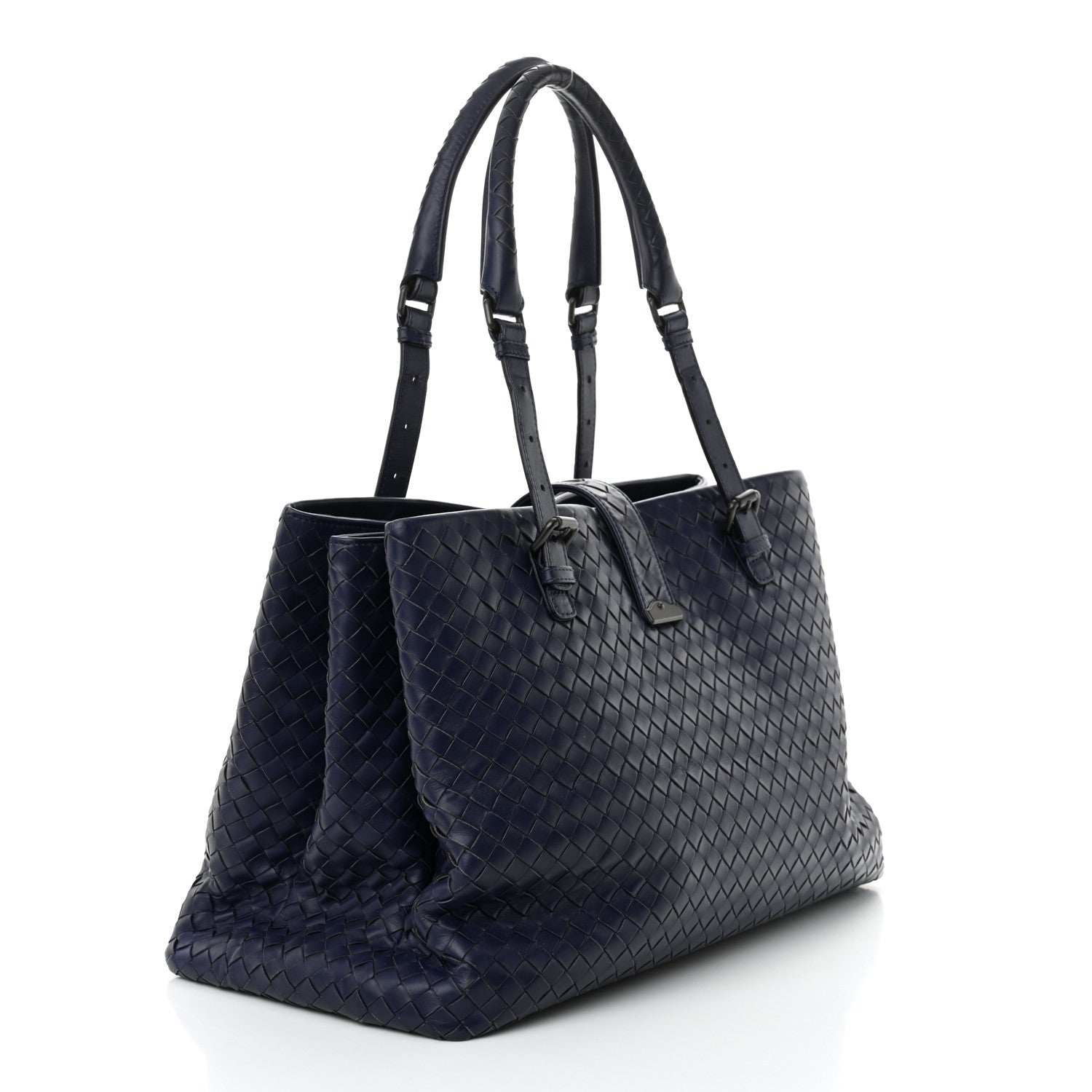 Bottega Veneta Nappa Intrecciato Medium Roma Tote Atlantic 3 of 14