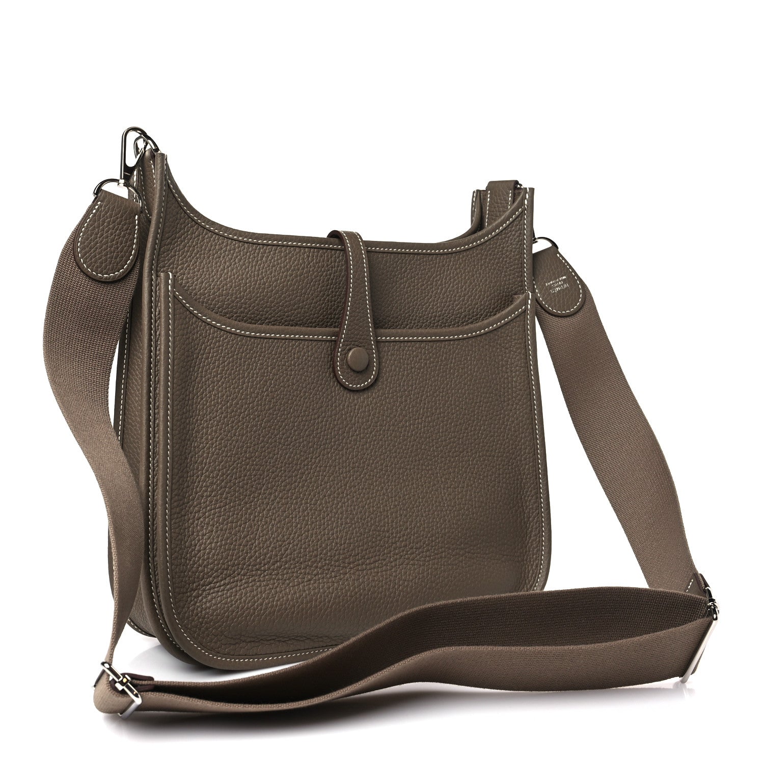 Hermes Taurillon Clemence Evelyne III PM Etoupe 4 of 10