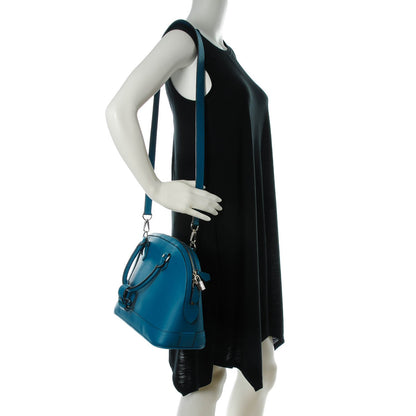 Louis Vuitton Taurillon Alma PM Bleu Canard 2 of 7