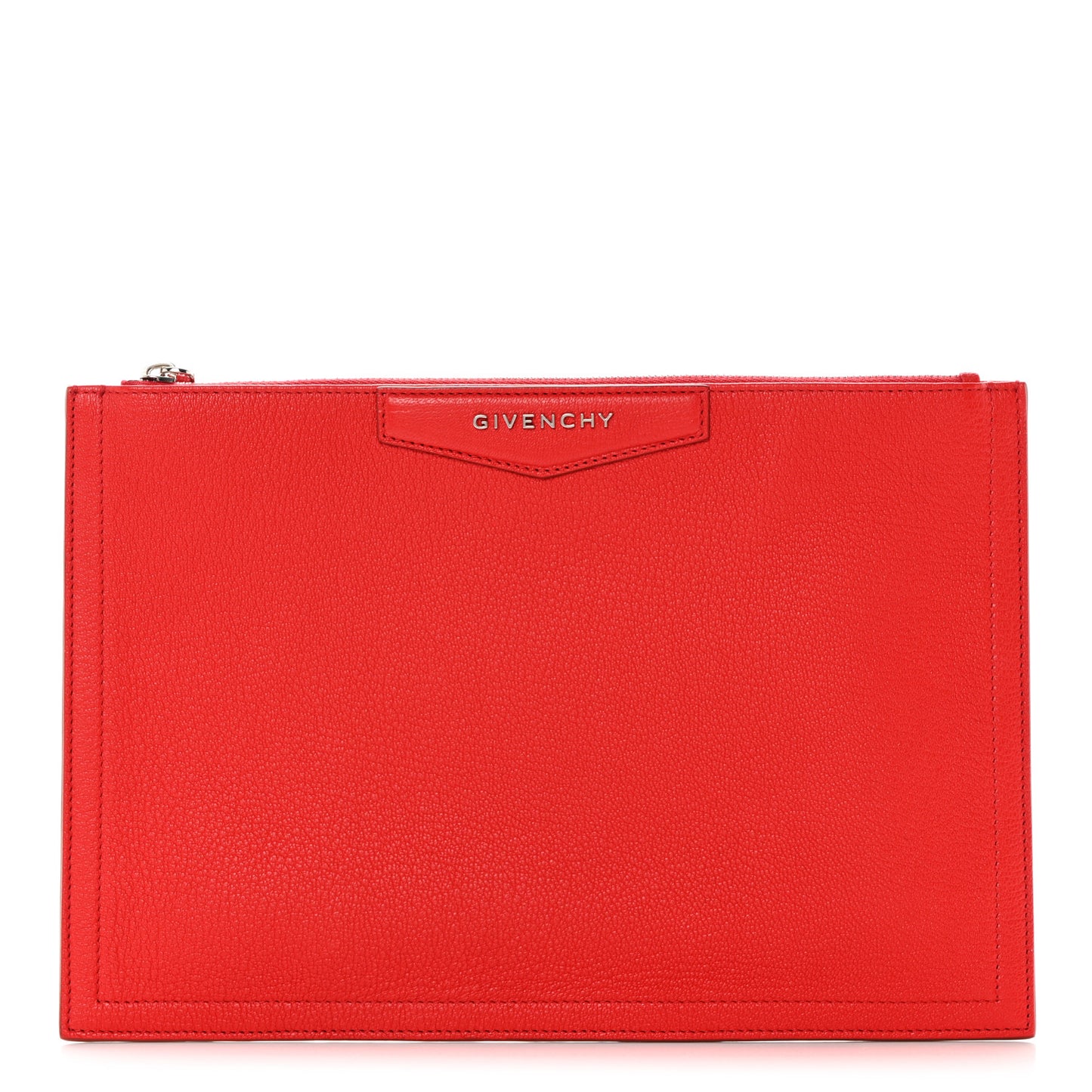 Sugar Goatskin Large Antigona Pouch Red