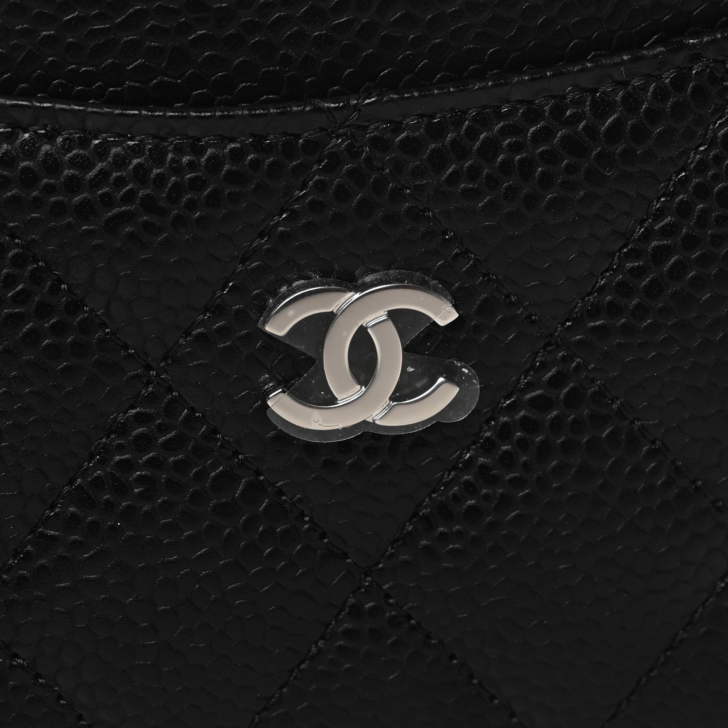 Chanel Caviar Quilted Card Holder Black 9 of 9