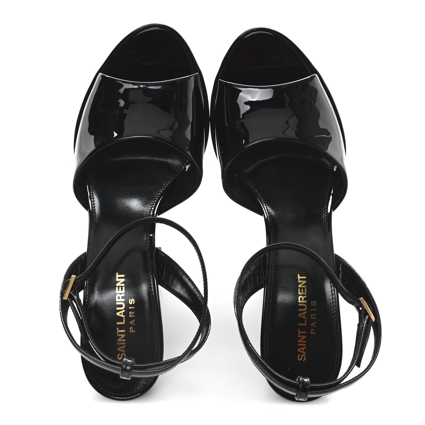 Patent Sexy 95 Tanouk Platform Sandals 39.5 Black