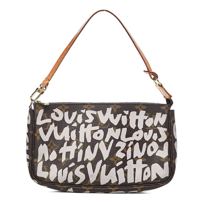 Louis Vuitton Monogram Graffiti Pochette Accessories Silver 1 of 11
