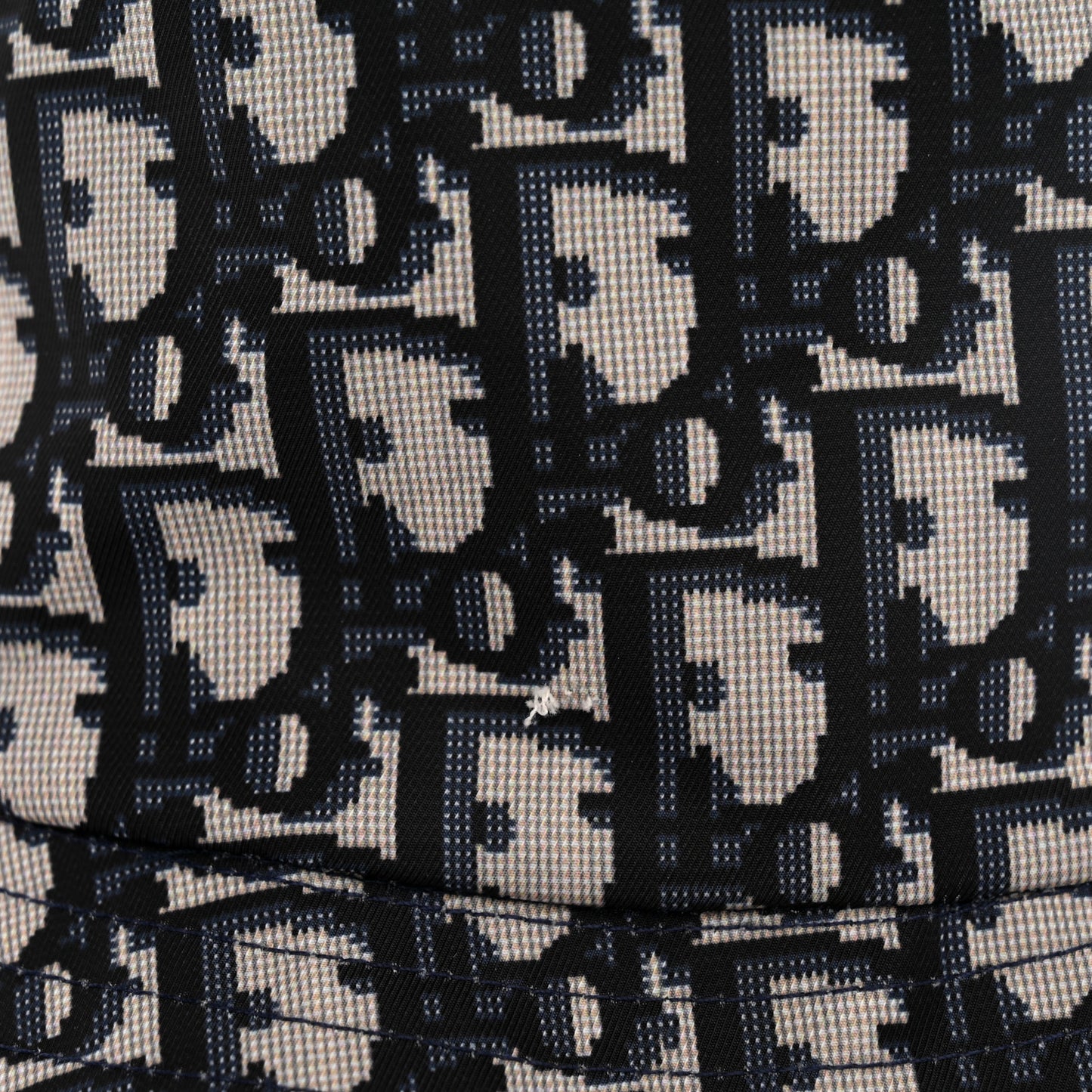 Oblique Jacquard Bucket Hat Blue