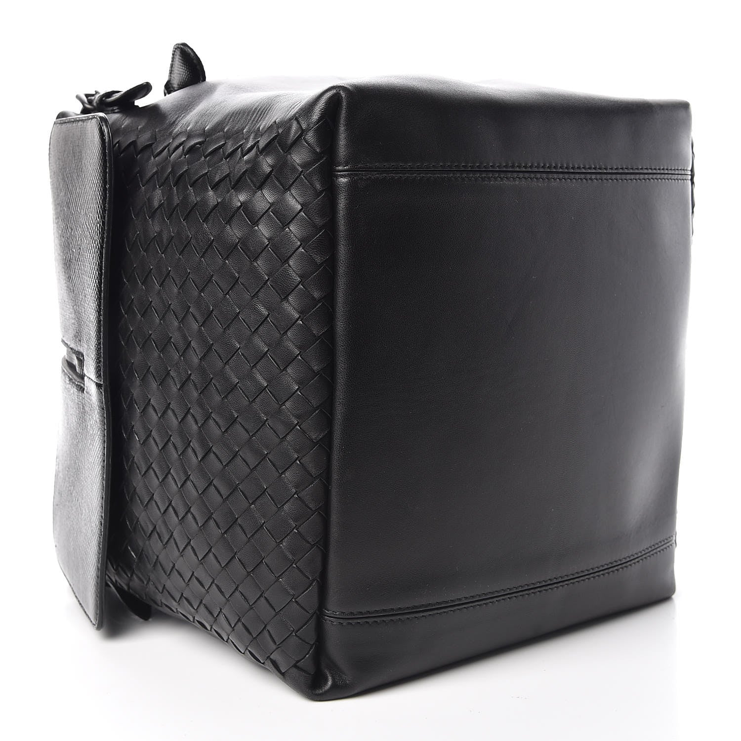 Bottega Veneta Nappa Karung Intrecciato Satchel Black 9 of 10