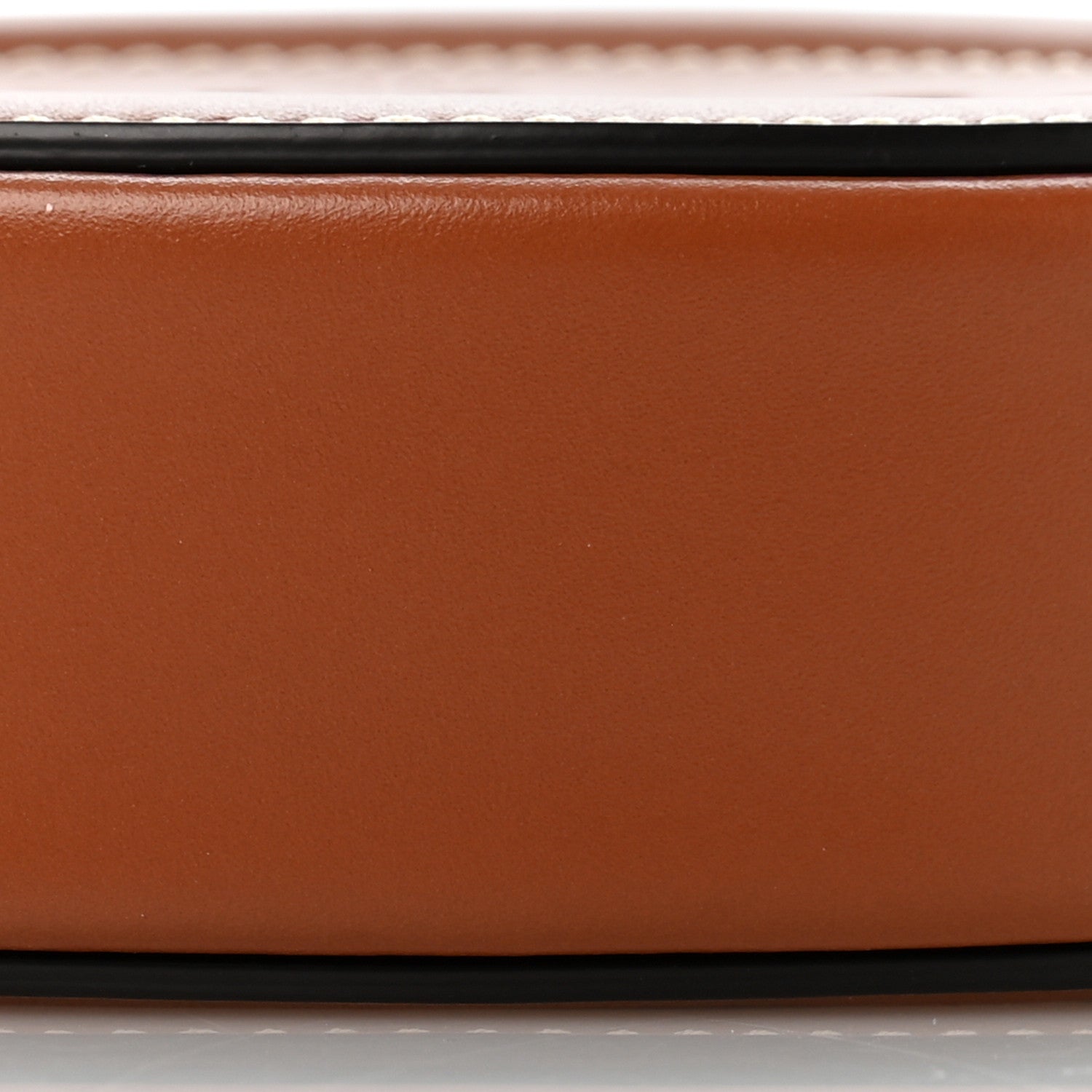 Celine Smooth Calfskin Cuir Small Triomphe Oval Crossbody Purse Tan 11 of 13