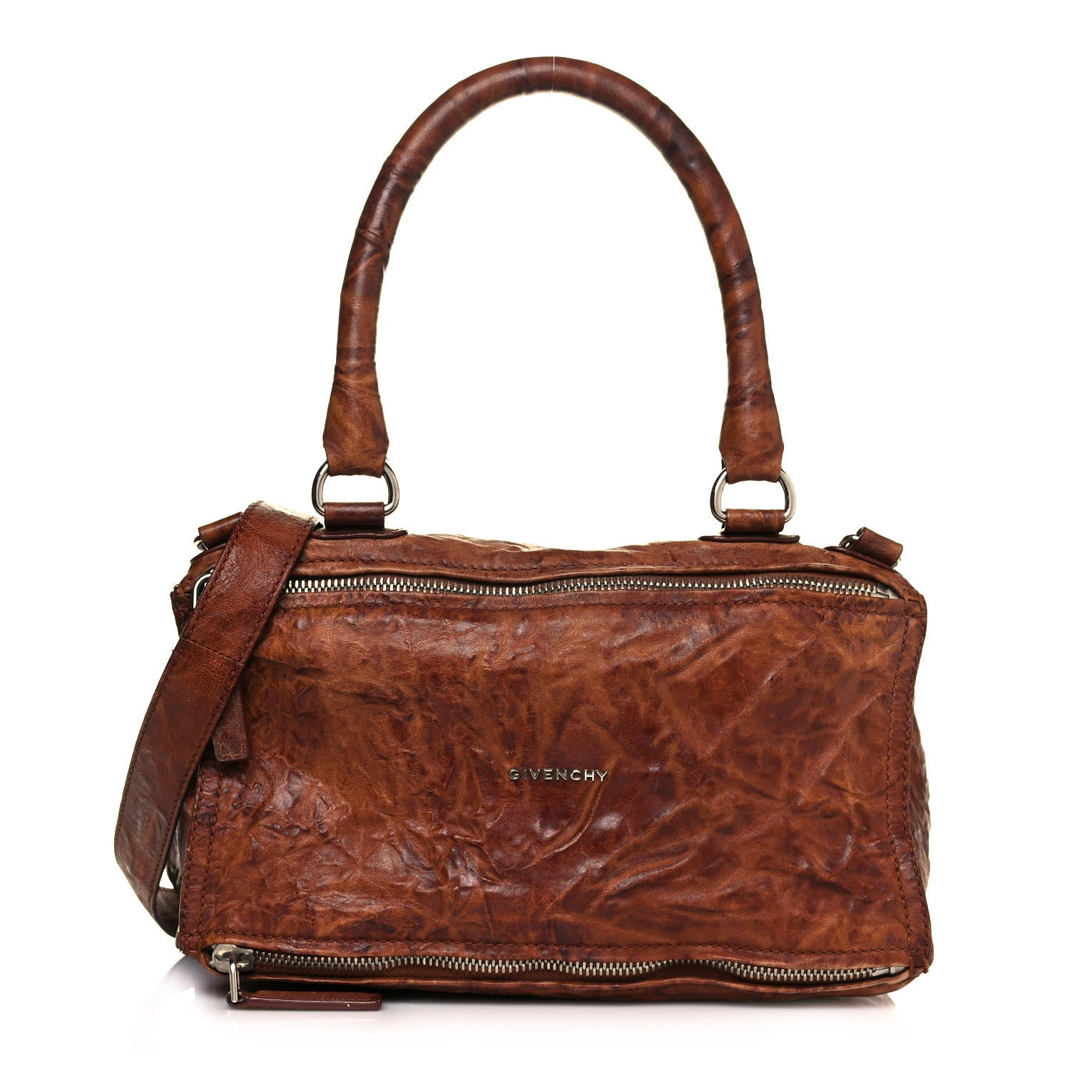 Givenchy Tumbled Sheepskin Medium Pandora Cognac 1 of 20