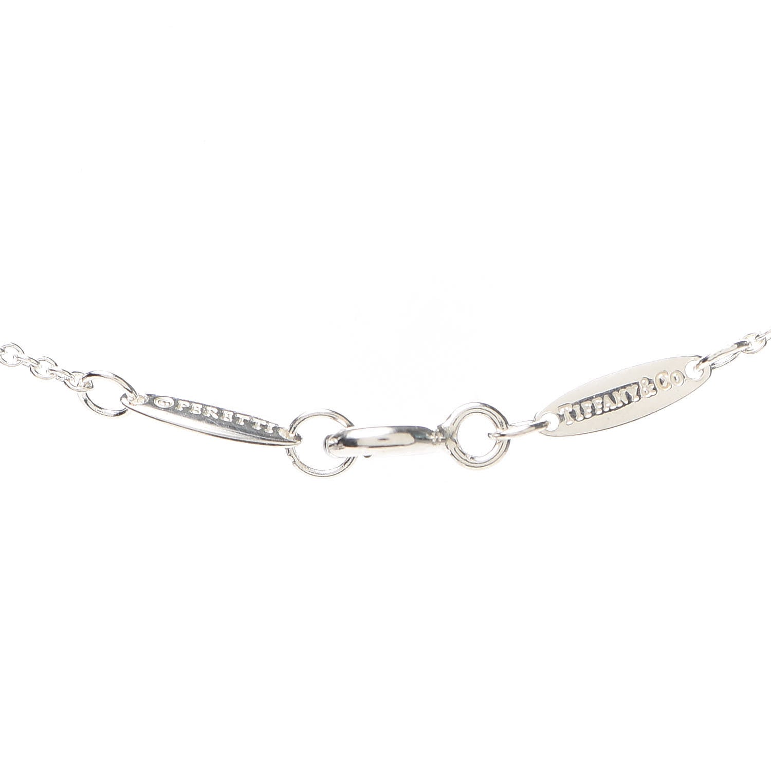 Tiffany Sterling Silver Pink Pearl Elsa Peretti Pearl By The Yard Necklace 5 of 6
