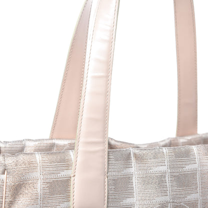 Chanel Metallic Nylon Small Travel Tote Pink 12 of 16