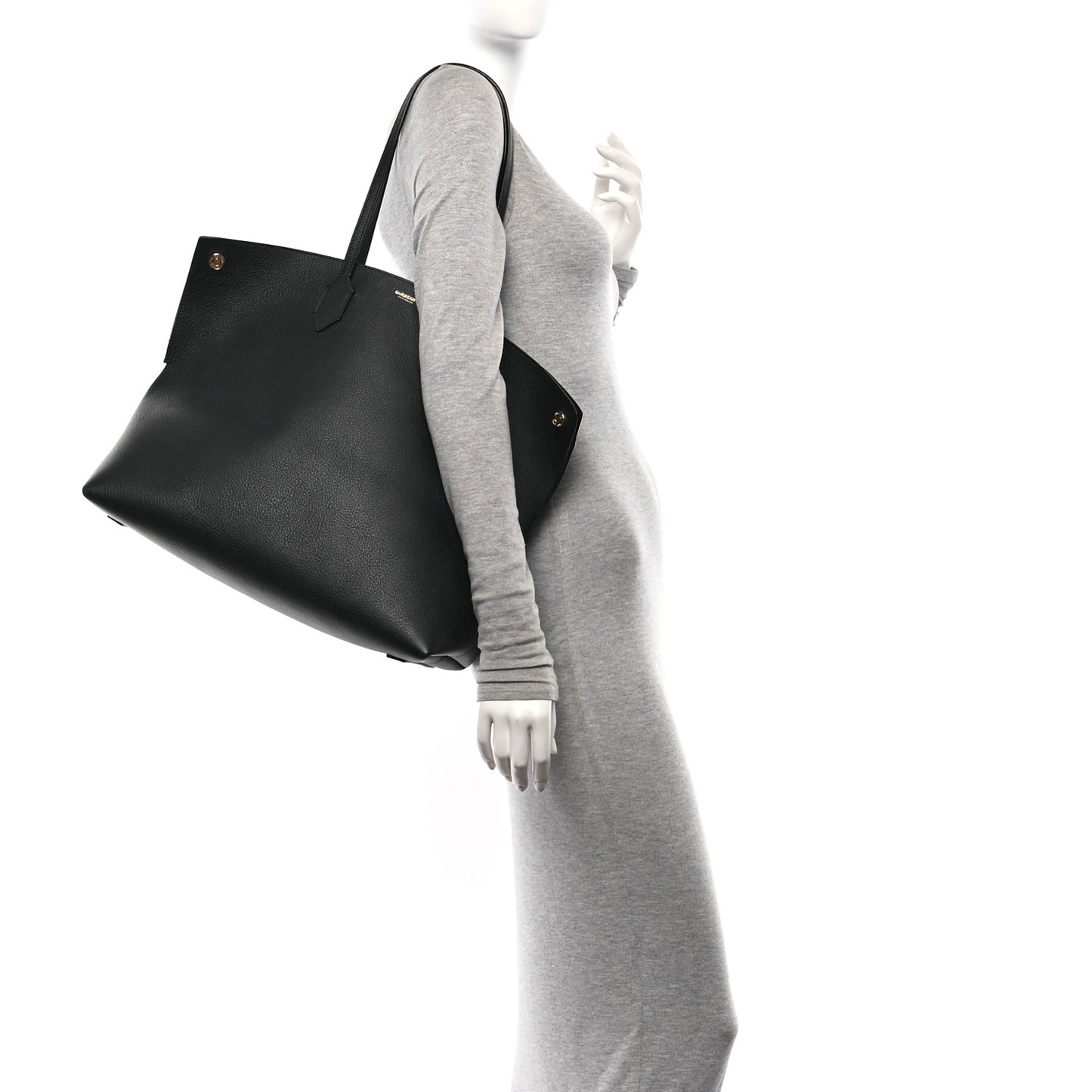 Calfskin Large Society Tote Black